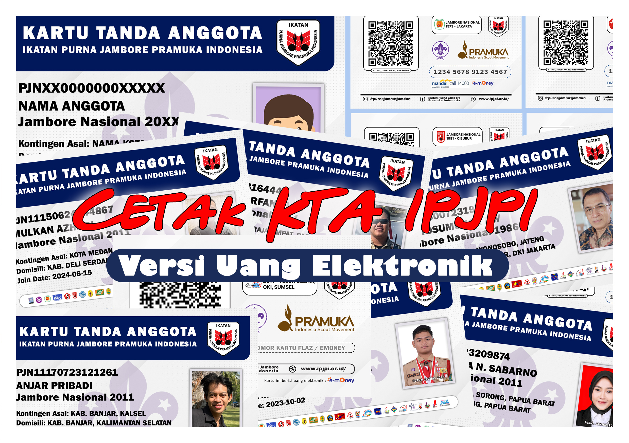 Cetak KTA IPJPI Versi Uang Elektronik